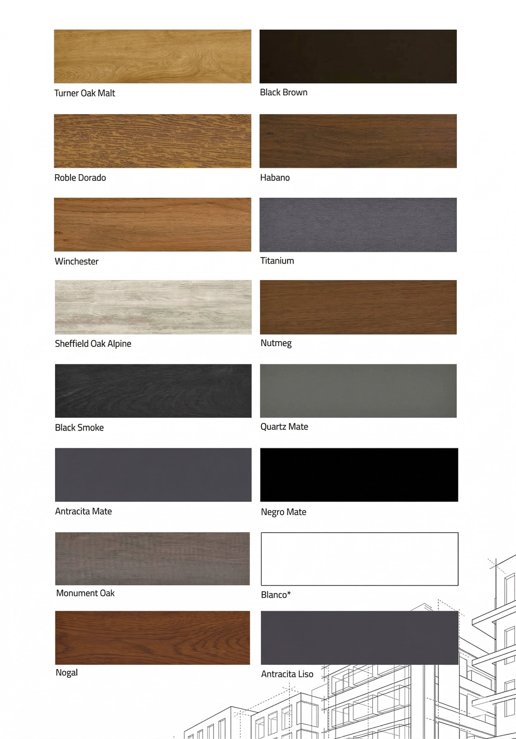 Colores Aberturas de PVC